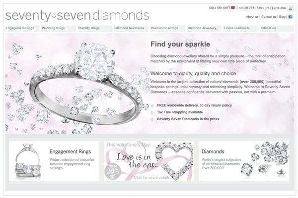 diamonds old website