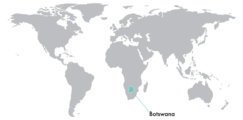 botswana lab grown diamonds map