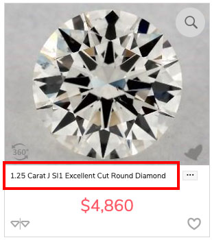 diamond budget J SI