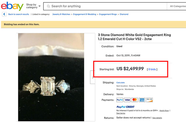 dont buy engagement ring ebay