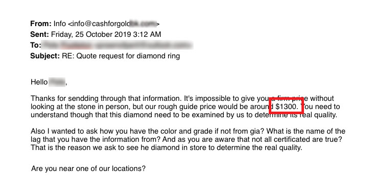 sell diamond ring near me buyer email