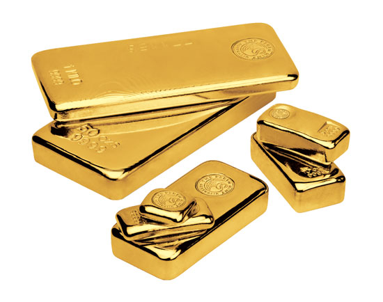 cast gold bars