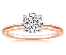 ‘Kalina’ Rose Gold Solitaire Ring