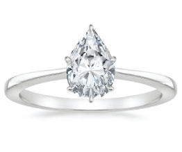 ‘Elle’ Pear Diamond Solitaire Ring