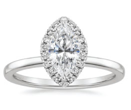 ‘Vienna’ Marquise Halo Ring