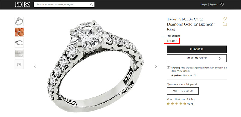 Tacori 1st Dibs Ring