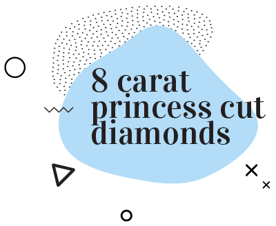 8 Carat Princess Cut Diamonds