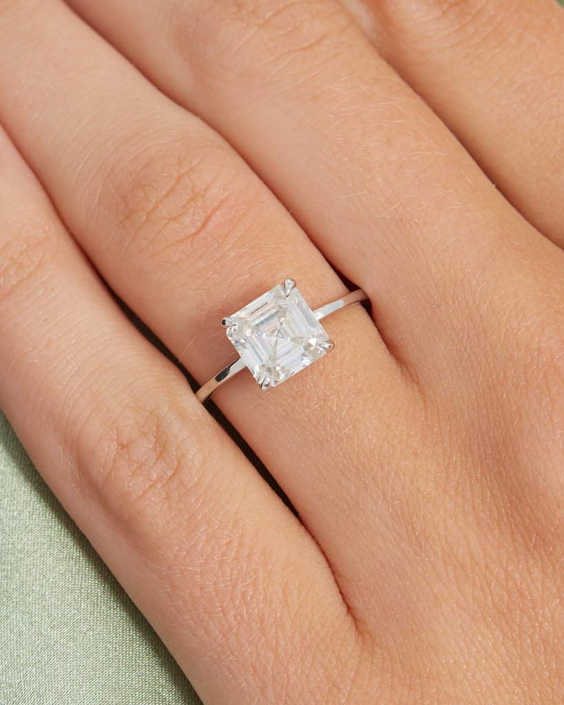 Calais Asscher Cut Diamond Engagement Ring – Unique Engagement Rings NYC |  Custom Jewelry by Dana Walden Bridal