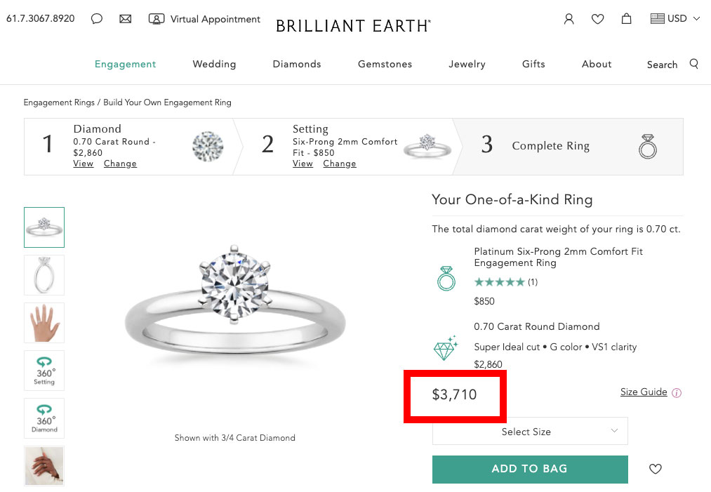 Cheap tiffany diamond ring alternative