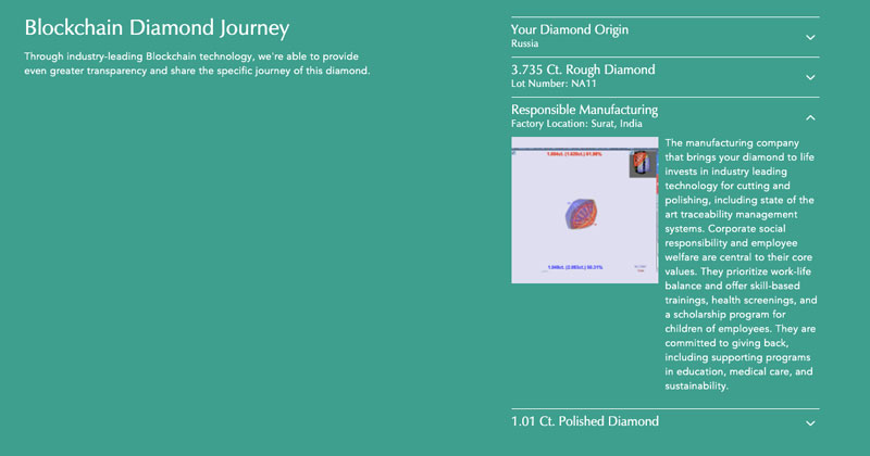 brilliant earth review blockchain diamond analysis