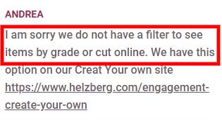 Helzberg review cut