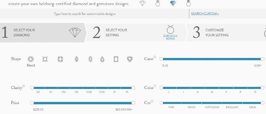 Helzberg review start with diamond