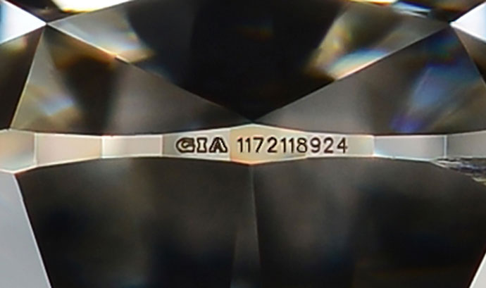 Brilliant Earth DIamond laser inscription