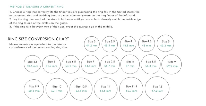 brilliant earth existing ring sizer