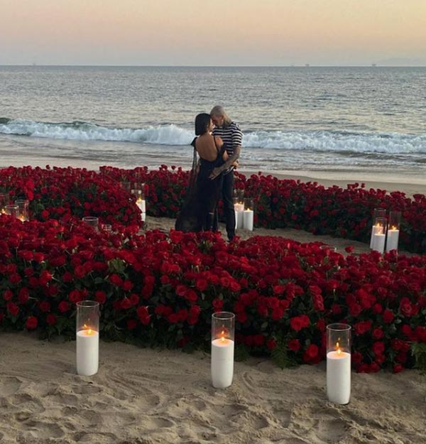 Kourtney Kardashians Engagement Ring Proposal Image