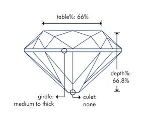 Jlos Engagement Ring Diamond Dimensions