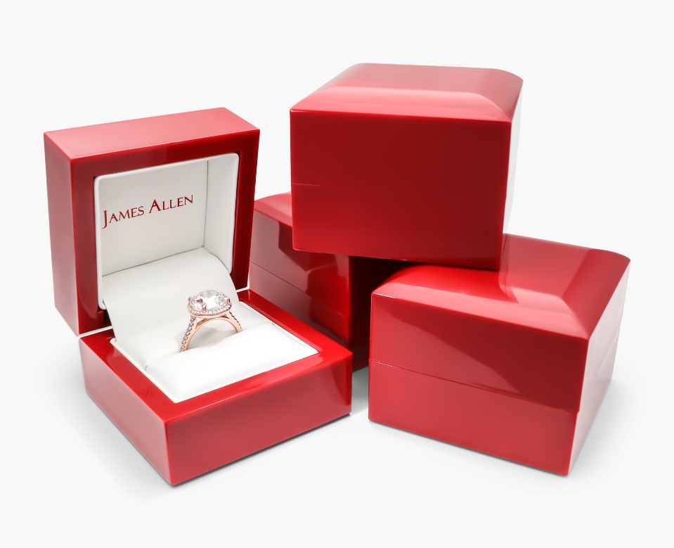 James Allen engagement ring box