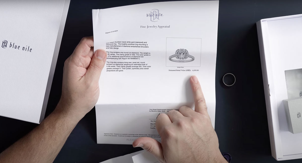 Blue Nile Ring Box See The Box & Packaging