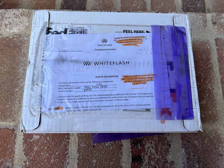 Whiteflash box outside