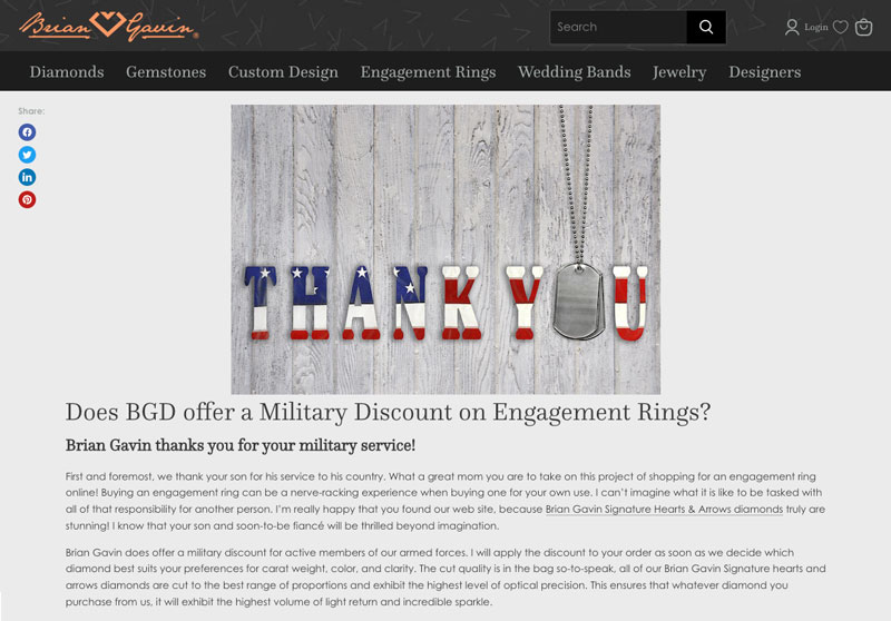 brian gavin military discount blog