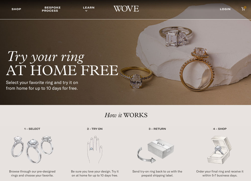 wove homepage