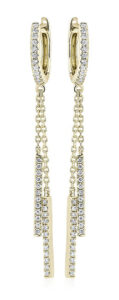 Blue Nile Double Diamond Drop Earrings