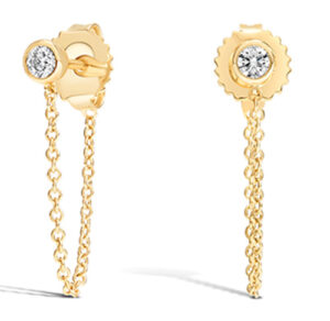 Briliant Earth K Yellow Gold Lexi Diamond Earrings