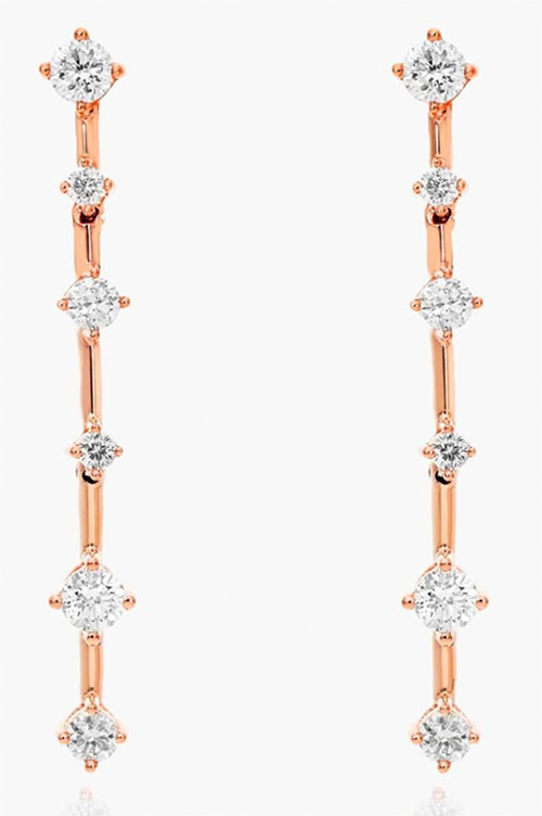 Starry Sky Drop Diamond Earrings