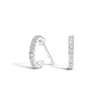 Pave Diamond Huggie Earrings