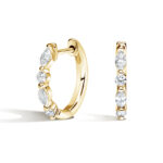 Versailles Diamond Huggie Earrings