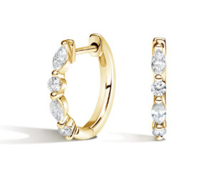 Versailles Diamond Huggie Earrings