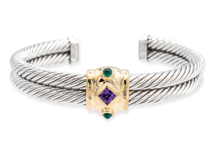 David Yurman Double Cable Renaissance Bracelet