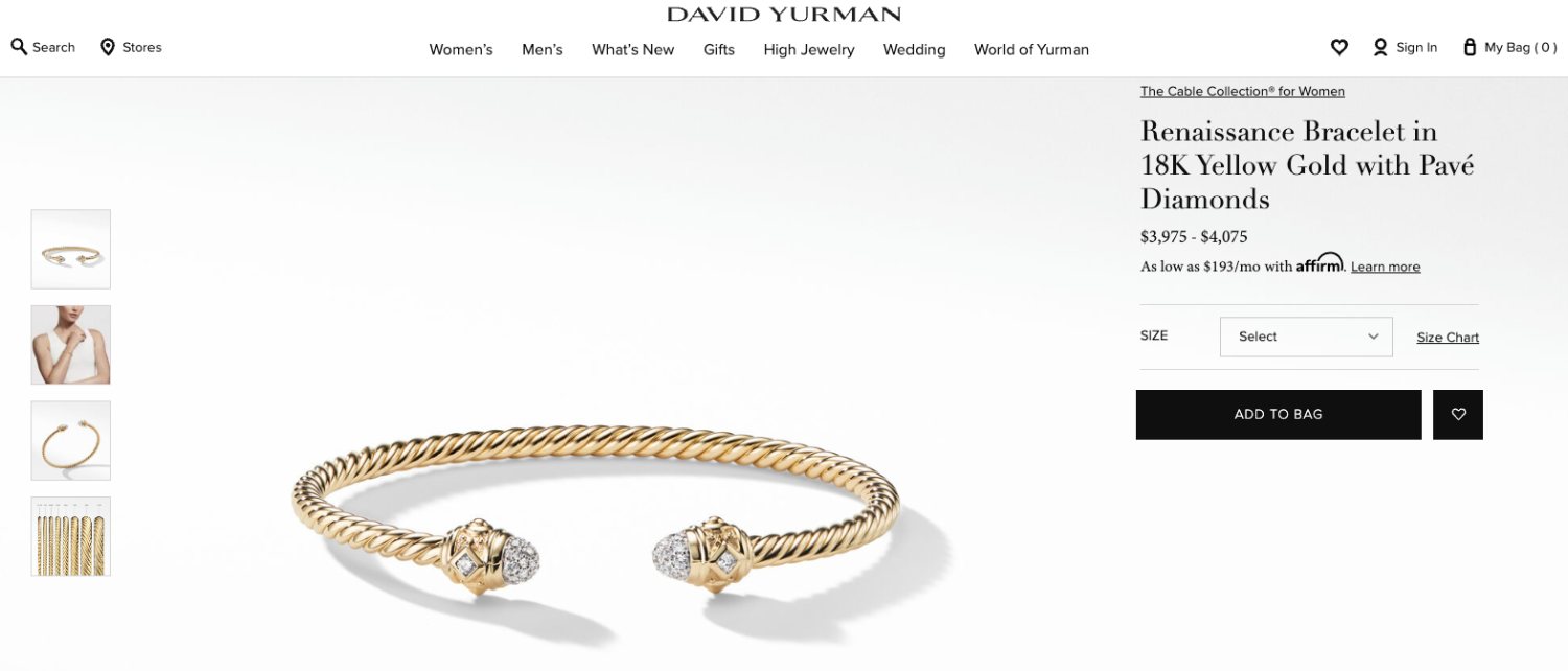 David Yurman Renaissance Bracelet