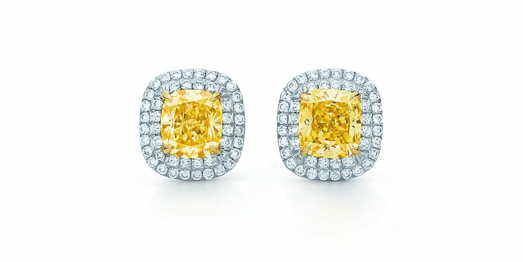 tiffany soleste earrings yellow diamond