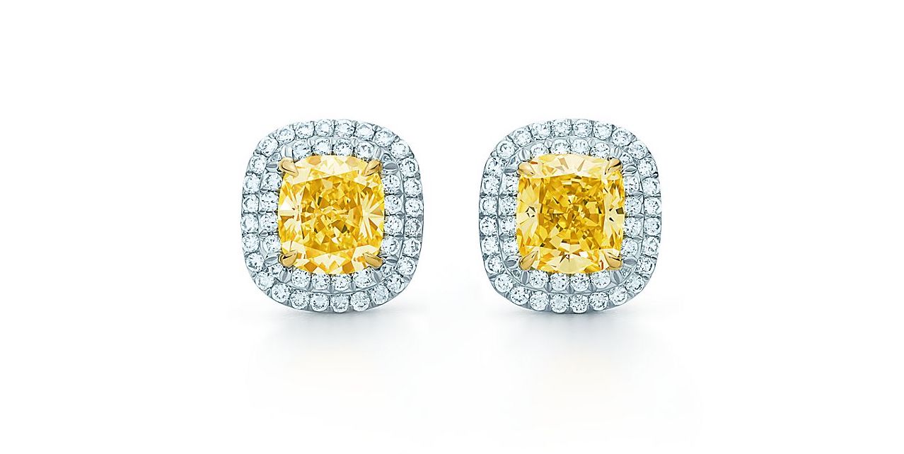 tiffany soleste earrings yellow diamond